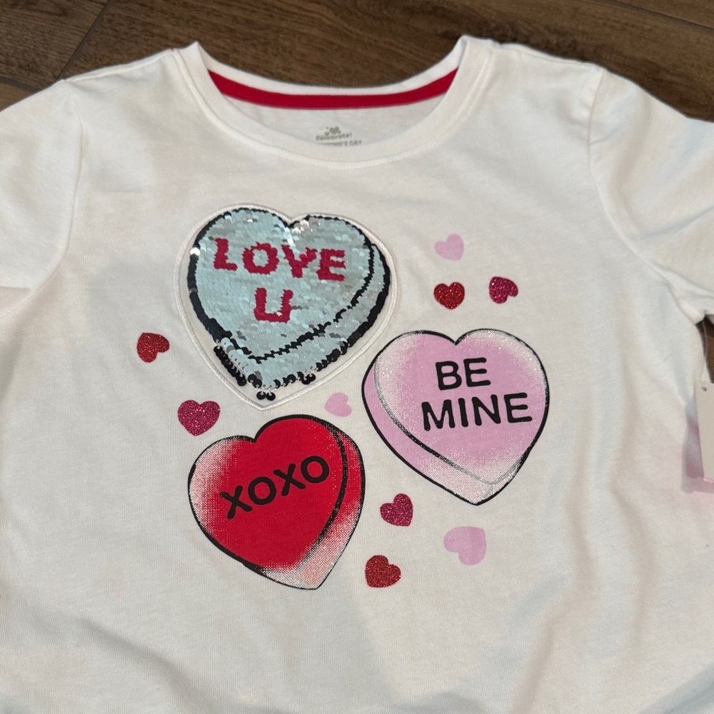 Kids' Heart Graphic T-Shirt - White